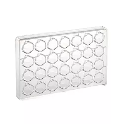 Crystal praline mold, 28 pralines