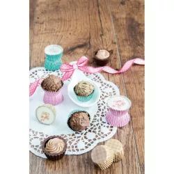 Round aluminum praline capsules, set of 30 - 953 30 pieces