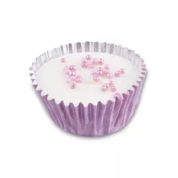 Round aluminum praline capsules, set of 30 - 953 30 pieces