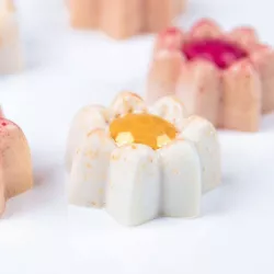Pralinenform Blümchen, 24 Pralinen