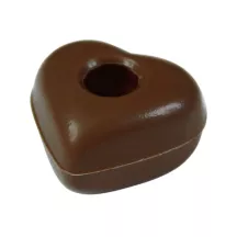 Hollow milk chocolate heart, 48 pieces