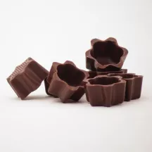 Corpi cavi per praline a stella, fondente, 48 pezzi