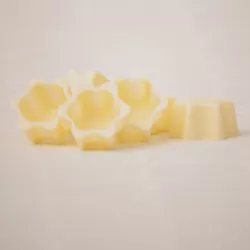 Corpi cavi per praline a stella, bianco, 48 pezzi