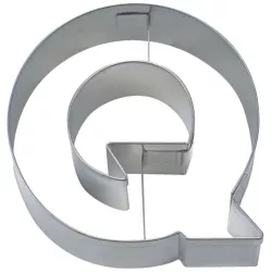 Ausstechform Buchstabe Q, 6.5 cm, Edelstahl