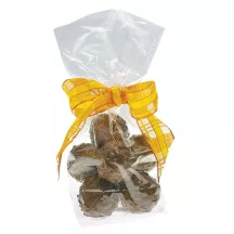 Cross bottom bags made of cellophane, 14.5 x 6 x 23.5 cm, 10 pieces
