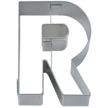 Letter cutter R, stainless steel, 6.5 x 5.5 x 2 cm