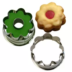 Ausstecher Rosette mit Auswerfer, 4 cm