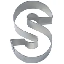 Tagliabiscotti lettera S, acciaio inox