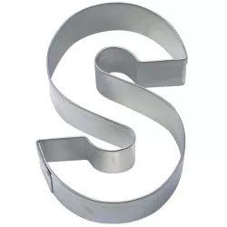 Emporte-pièce pour lettres S, acier inoxydable