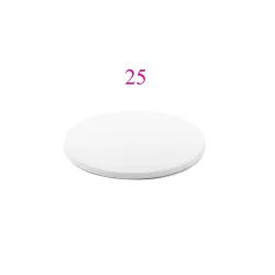 Piatto da torta bianco - Forma: rotonda 25 cm