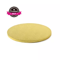 Cake plate round extra strong gold Ø 30 cm