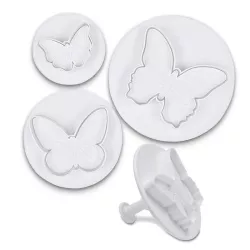 Butterfly cookie cutter set, 3 sizes (30/40/50 mm)