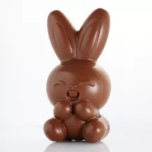3D chocolate mold bunny Minou, two-piece