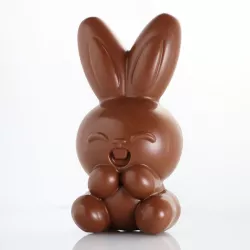 Stampo per cioccolato 3D coniglio Minou, in due parti