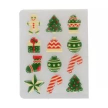 12 decorazioni di cioccolato Figure di Natale