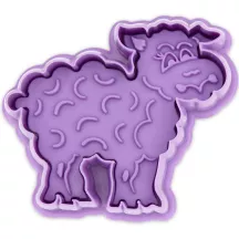 Sheep cookie cutter with ejector