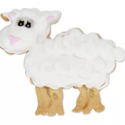 Sheep cookie cutter with ejector