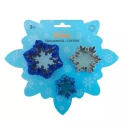 3 Snowflakes cookie cutters