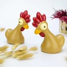 3D chocolate mold rooster, 2 pieces