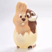 Polycarbonate chocolate mold bunny & duck
