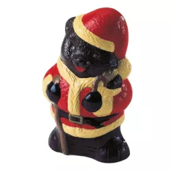 Chocolate mold Santa Claus bear