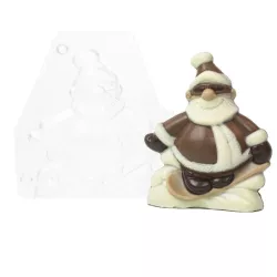 Moule Saint-Nicolas sur un snowboard - polycarbonate