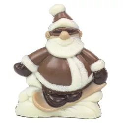 Mold Santa Claus on snowboard - polycarbonate