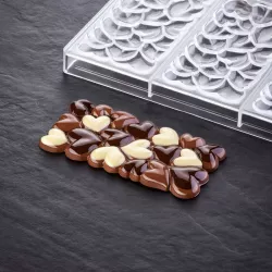 Chocolate bar mold hearts