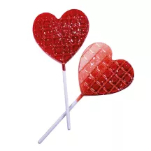Chocolate mold for lollipop hearts, 8 pieces