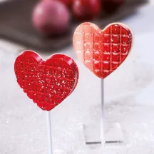 Stampo per cioccolato Lecca-lecca a cuore, 8 pezzi