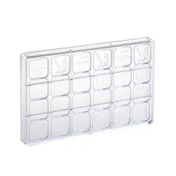 Moule pour tablettes de chocolat "city trip", 24 pièces