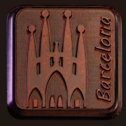 Mold for chocolate bars city trip, 24 pieces