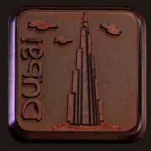 Moule pour tablettes de chocolat "city trip", 24 pièces