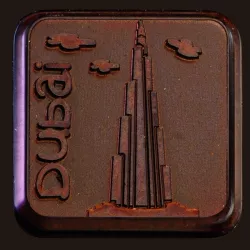 Mold for chocolate bars city trip, 24 pieces
