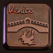 Mold for chocolate bars city trip, 24 pieces