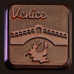 Moule pour tablettes de chocolat "city trip", 24 pièces