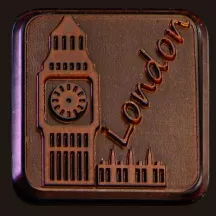 Moule pour tablettes de chocolat "city trip", 24 pièces