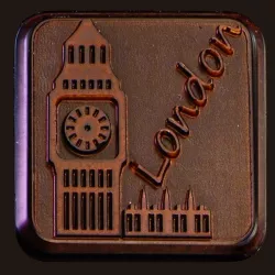 Mold for chocolate bars city trip, 24 pieces