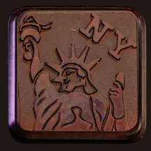 Mold for chocolate bars city trip, 24 pieces