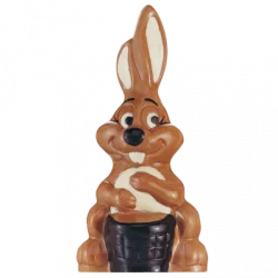 Osterhasenform aus Schokolade - Bunny Giessform