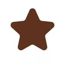 Silicone stencil star, 42 shapes Ø 3.4 cm