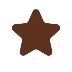 Silicone stencil star, 42 shapes Ø 3.4 cm