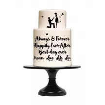 Silicone border mat Calligraphy Celebration