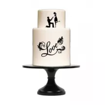 Silicone border mat Calligraphy Celebration