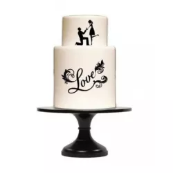Silicone border mat Calligraphy Celebration