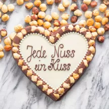 Heart mold for chocolate bars