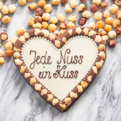 Heart mold for chocolate bars
