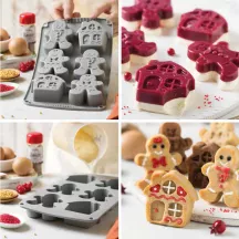 Stampo in silicone Pan di zenzero, 6 pezzi