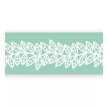 Silicone mat for tendril borders - leaf tendril