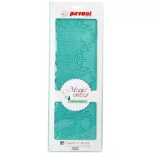 Noble silicone border mat for filigree lace decorations